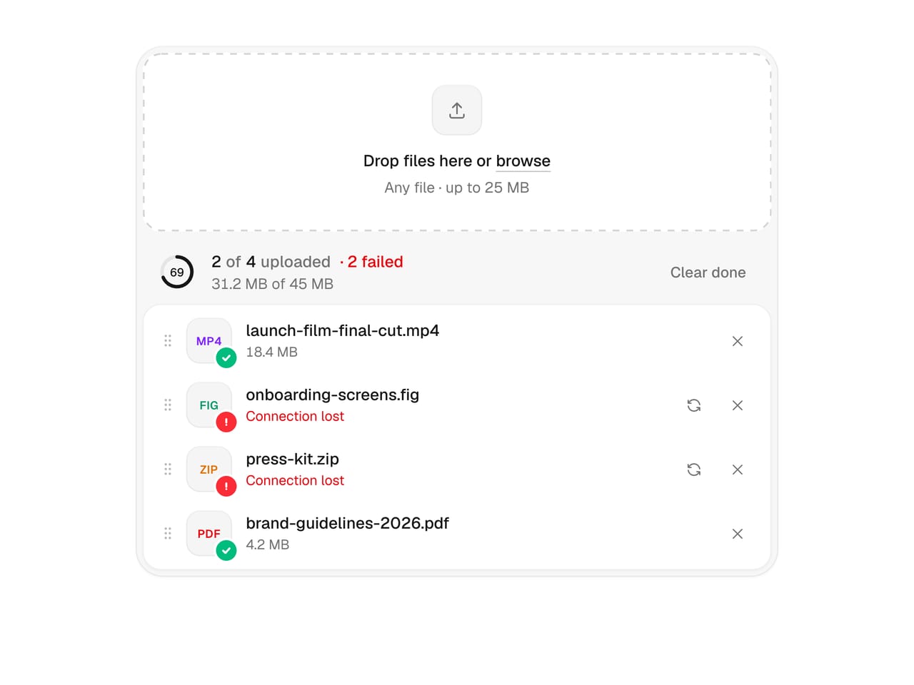 File Dropzone: React component · uibrik