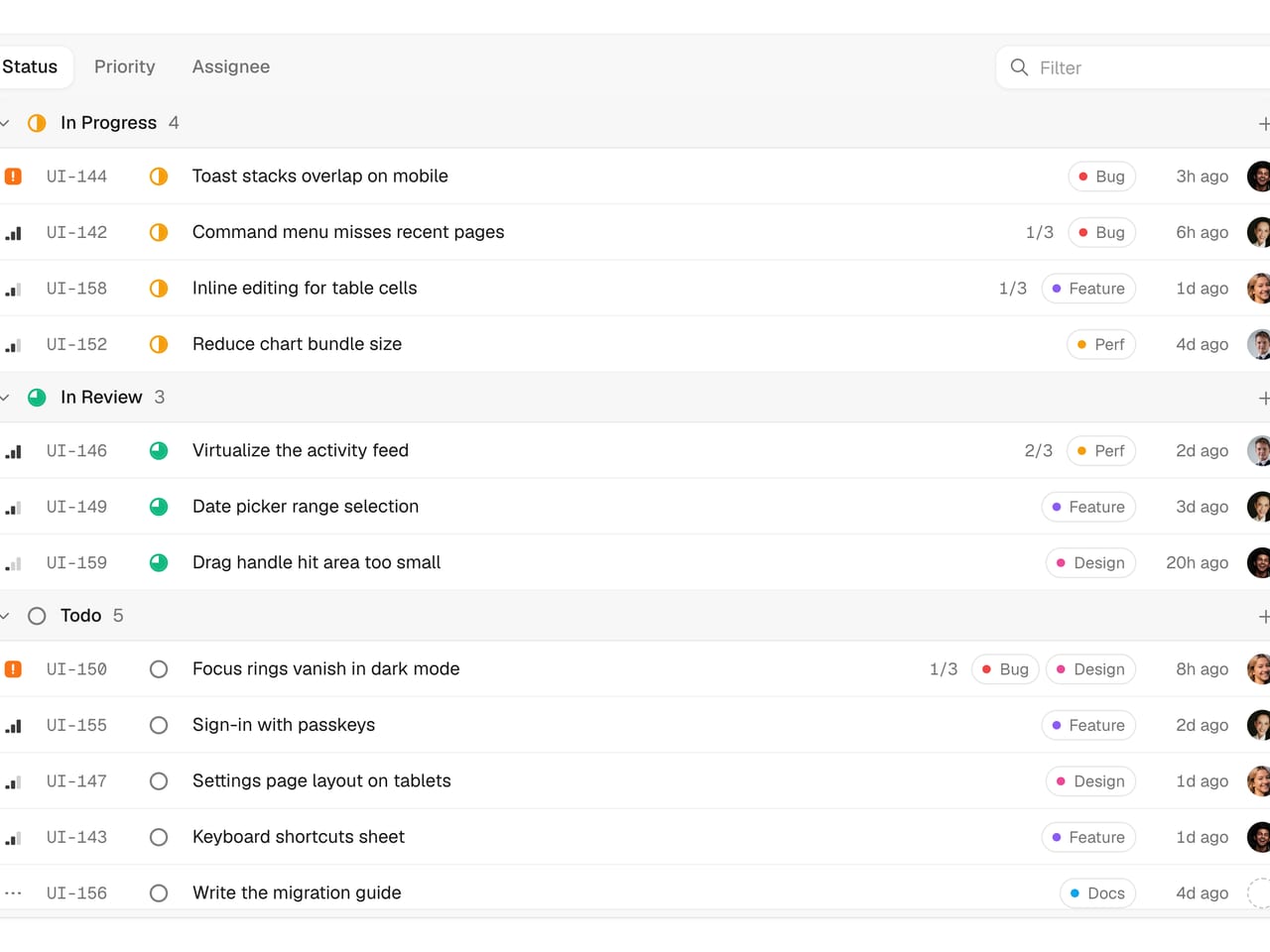 Issue Tracker: React component · uibrik