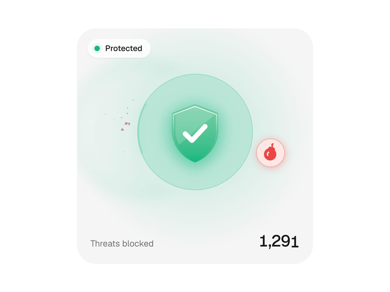 Threat Shield: React component · uibrik